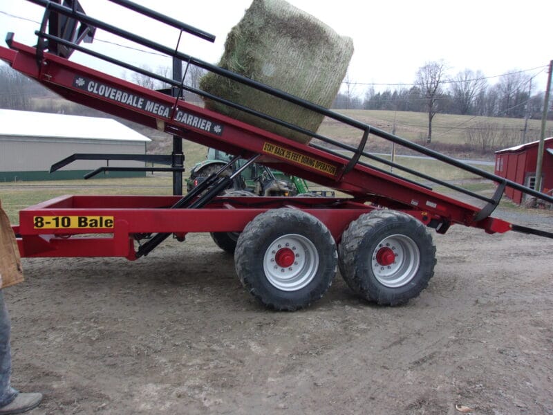 Cloverdale Mega Bale Carrier Round Bale Self Loading Trailer Wagon