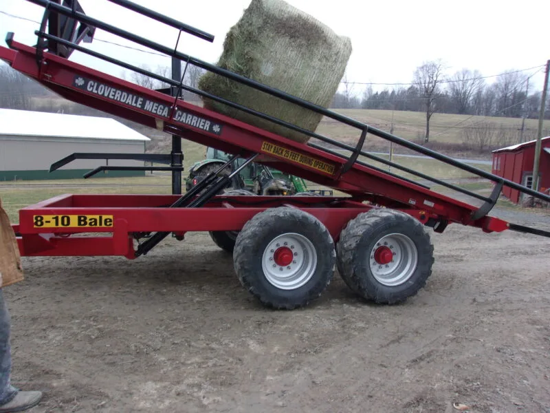 Cloverdale Mega Bale Carrier Round Bale Self Loading Trailer Wagon