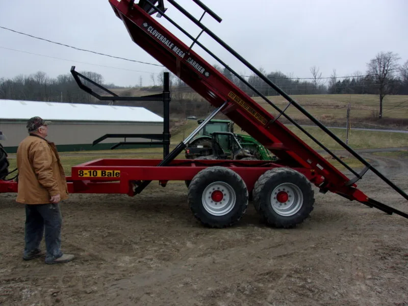 Cloverdale Mega Bale Carrier Round Bale Self Loading Trailer Wagon